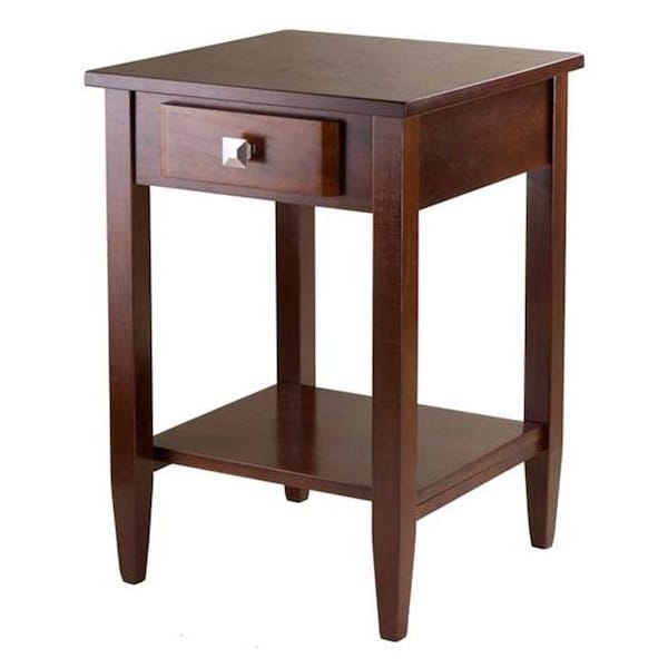 Winsome Trading Winsome Trading 94118 Richmond End Table Tapered Leg - Antique Walnut 94118 - main